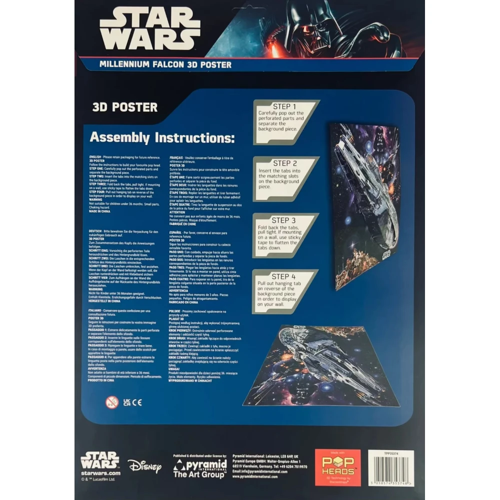 3D Poster - Star Wars: Millennium Falcon