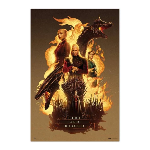 Plakát House Of The Dragon - Fire And Blood