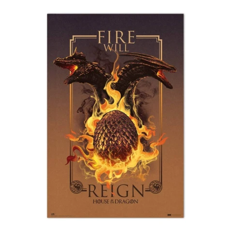 Plakát House Of The Dragon - Fire Will Reign