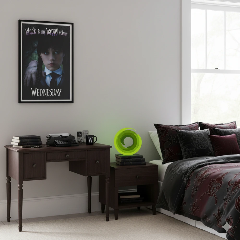 Wednesday Poster - Black is my Happy Colour