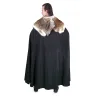 Custom-made cloak - half-circle with fur collar