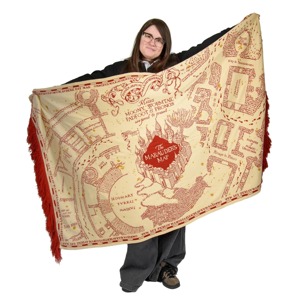 Pletená deka Harry Potter - Pobertův plánek