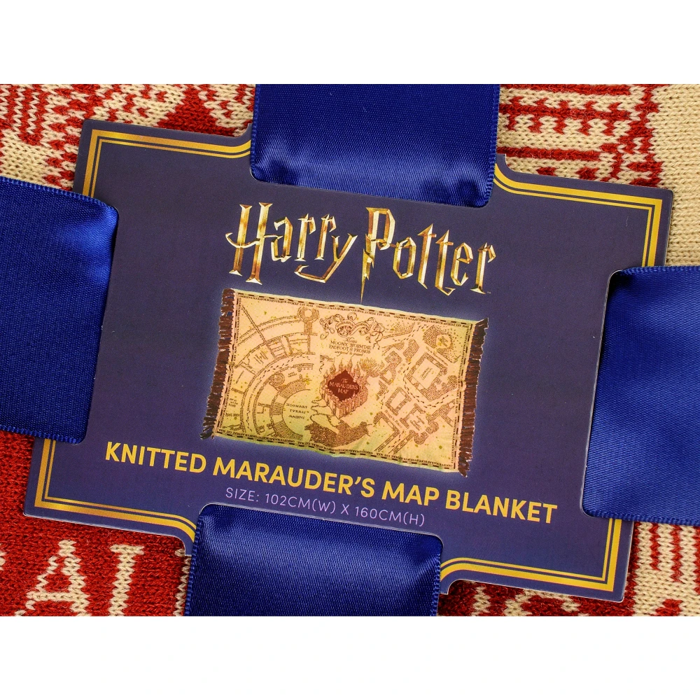 Pletená deka Harry Potter - Pobertův plánek