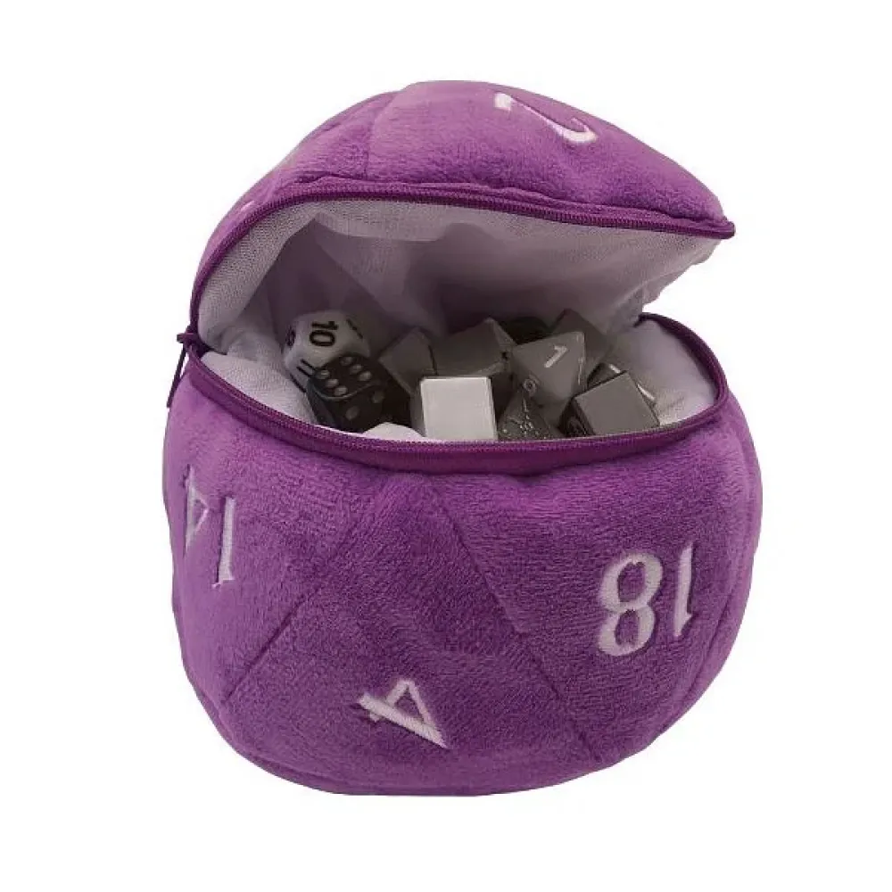 Plush D20 Dice Bag
