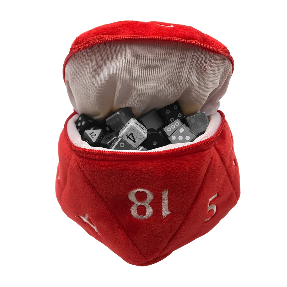 Plush D20 Dice Bag