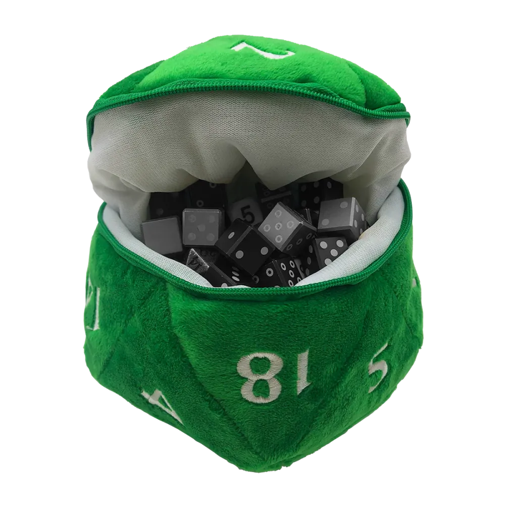 Plush D20 Dice Bag