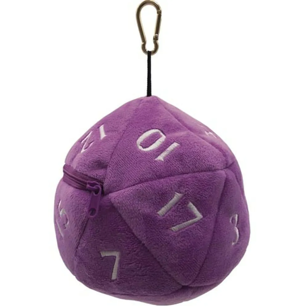 Plush D20 Dice Bag