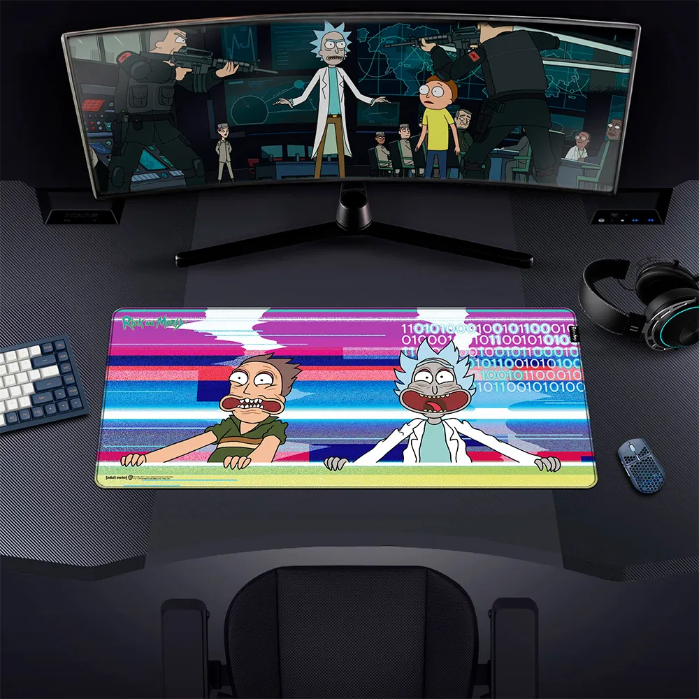 Podložka pod myš a klávesnici Rick & Morty - Glitched