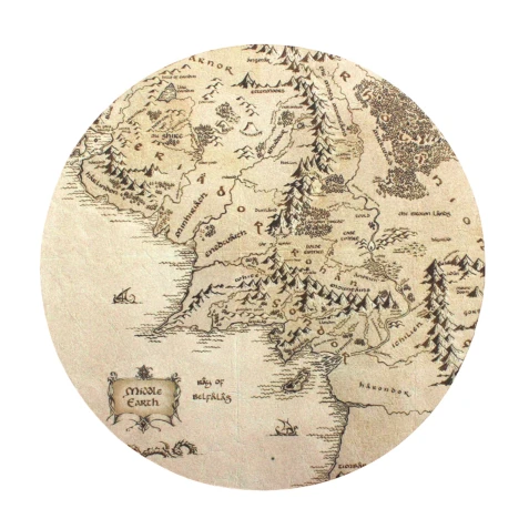 Podložka pod myš Pán prsteňov - Mapa Tretieho veku