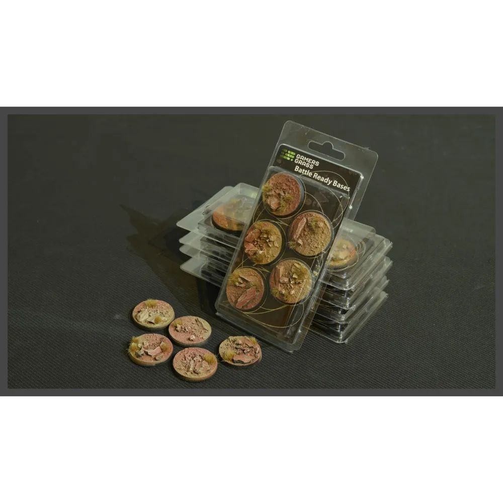 Badlands Bases, round, 40mm (painted, 5 pcs)