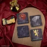 Podtácky Game of Thrones - Znaky rodů (4 ks)