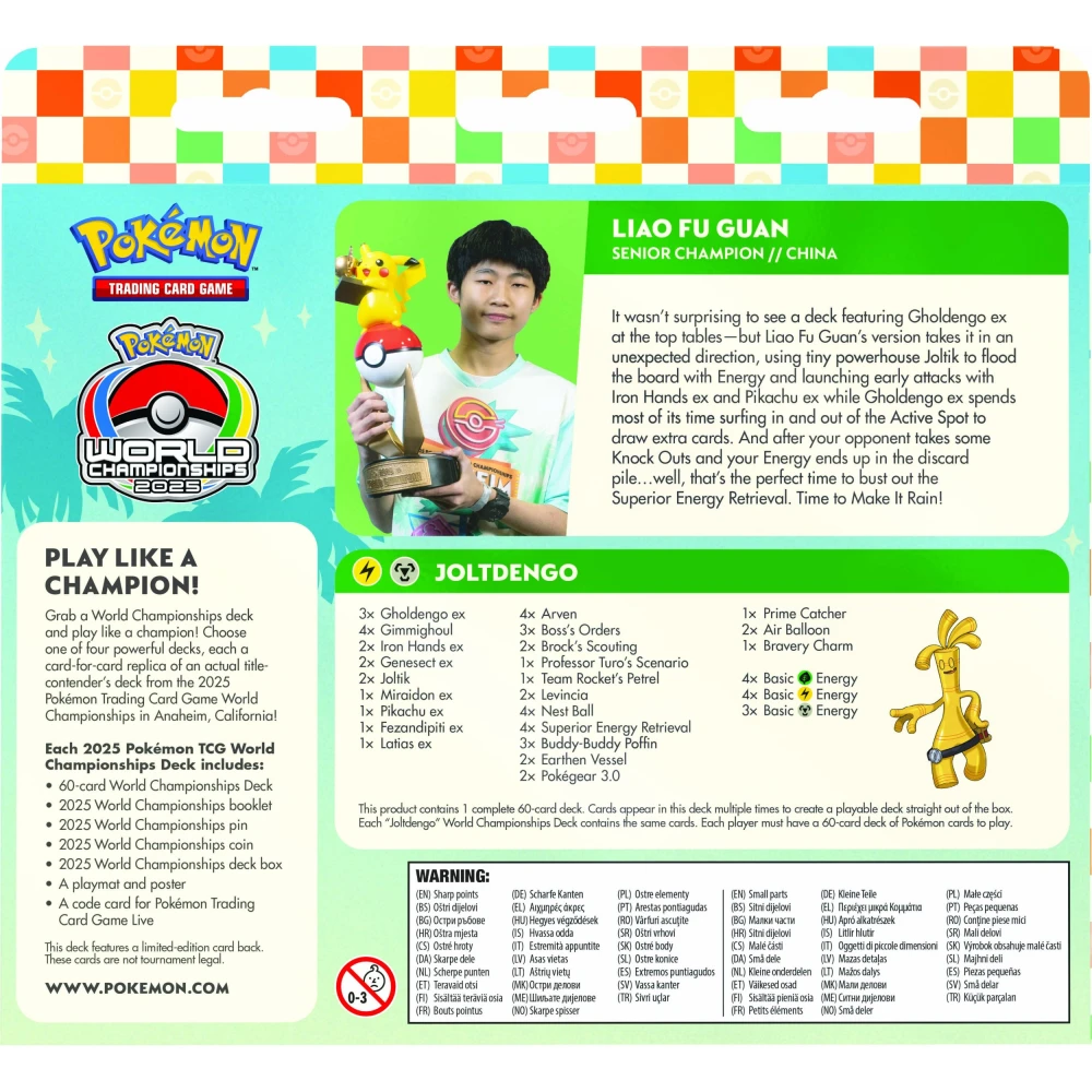 Pokémon TCG: 2025 World Championship Deck - Joltdengo
