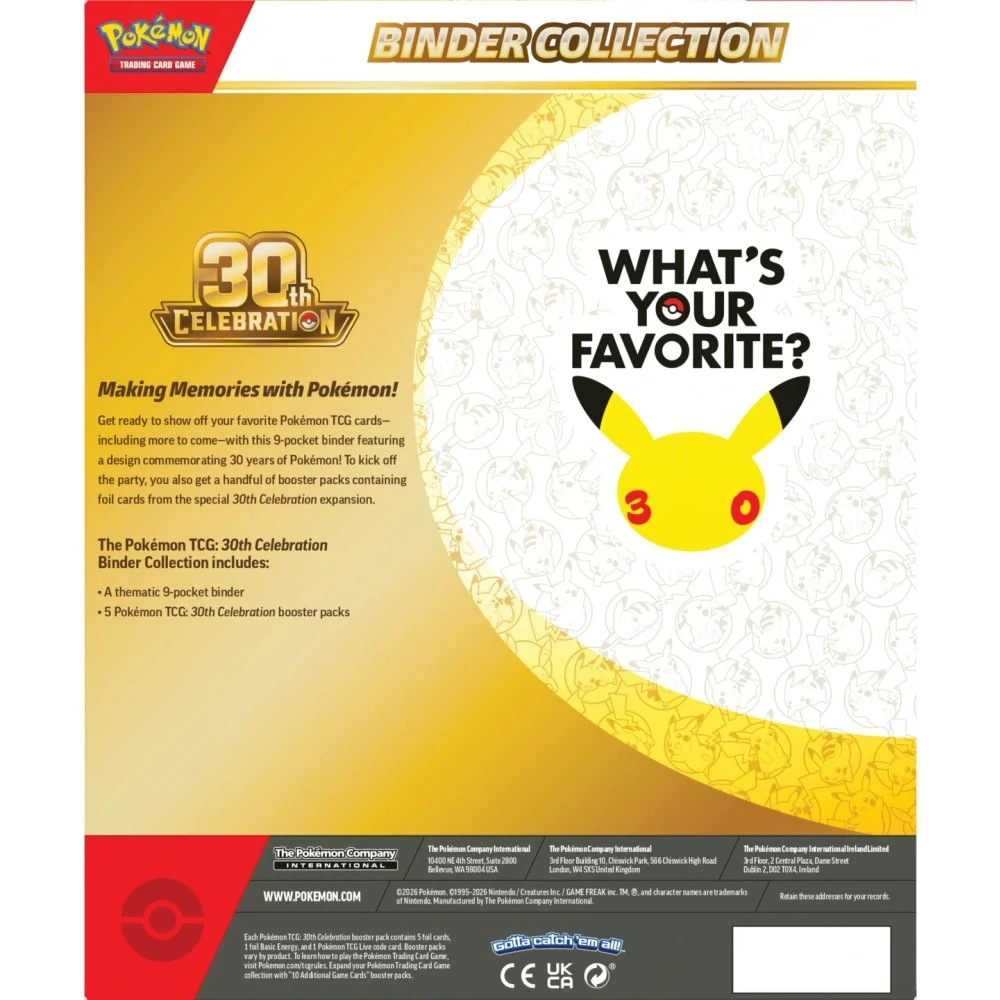 Pokémon TCG: 30th Celebration Binder Collection