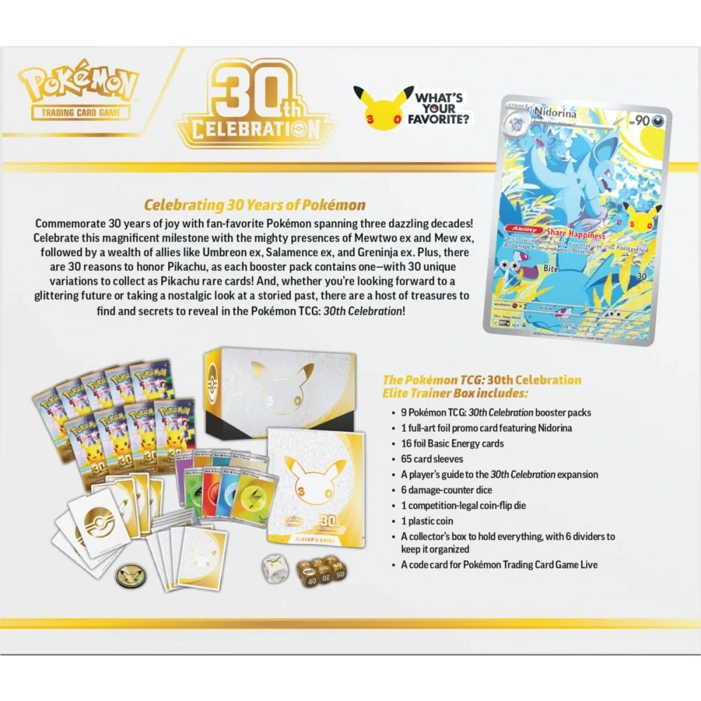 Pokémon TCG: 30th Celebration Elite Trainer Box