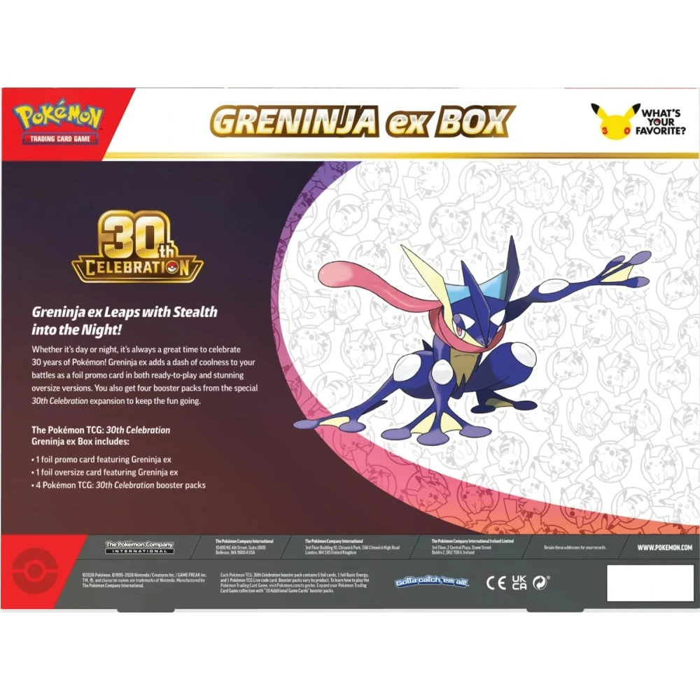 Pokémon TCG: 30th Celebration Greninja ex