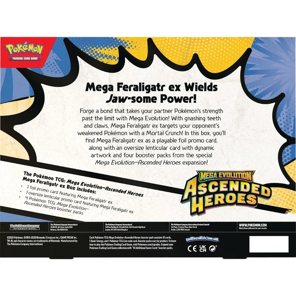 Pokémon TCG: Ascended Heroes - Mega Feraligatr ex Box