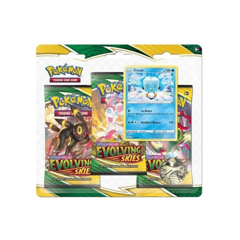 Pokémon TCG: Evolving Skies 3-Pack Blister - Eiscue
