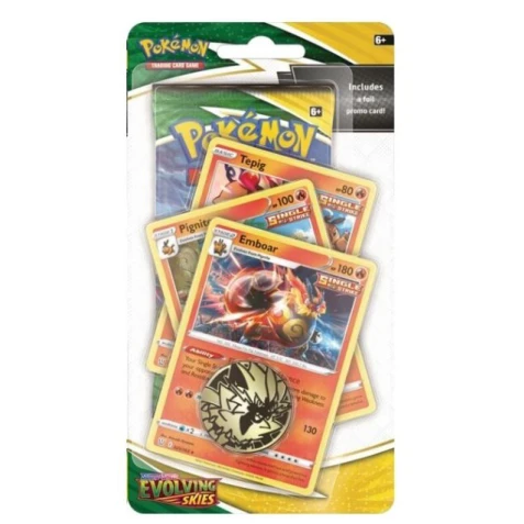 Pokémon TCG: Evolving Skies Premium Checklane Blister - Emboar