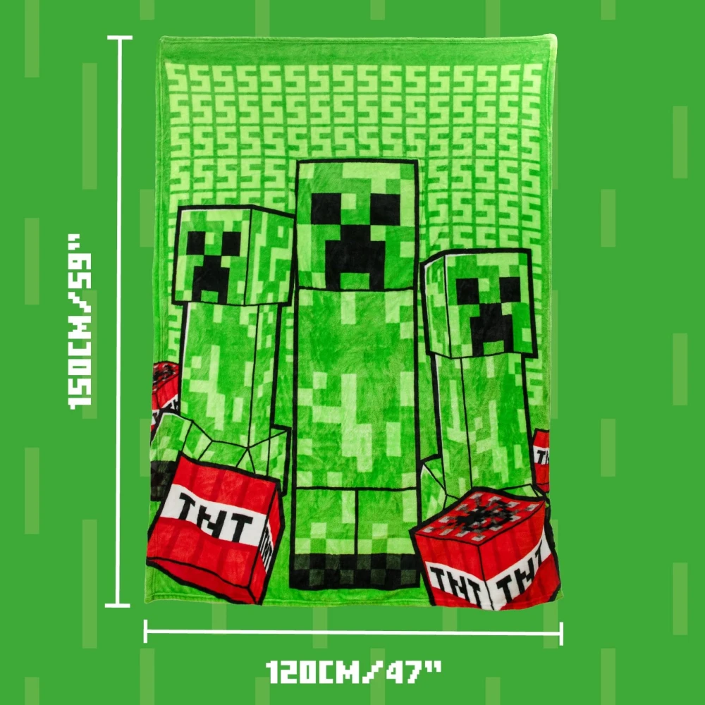 Minecraft Pillow Blanket - Creeper
