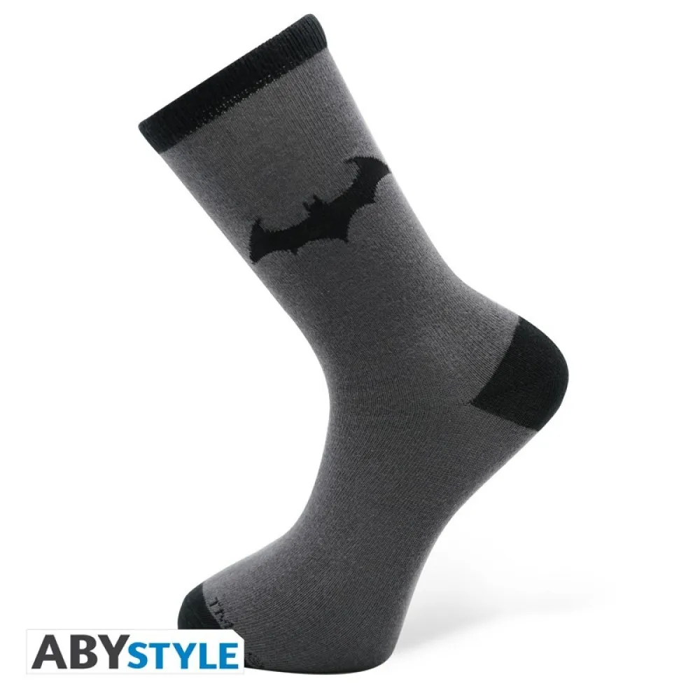 Batman Socks - Black & Grey