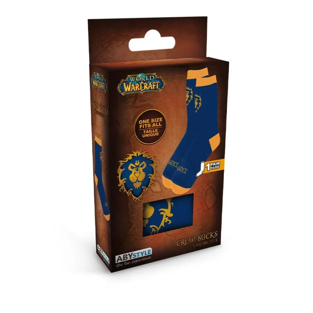 World of Warcraft Socks - Alliance Blue & Yellow