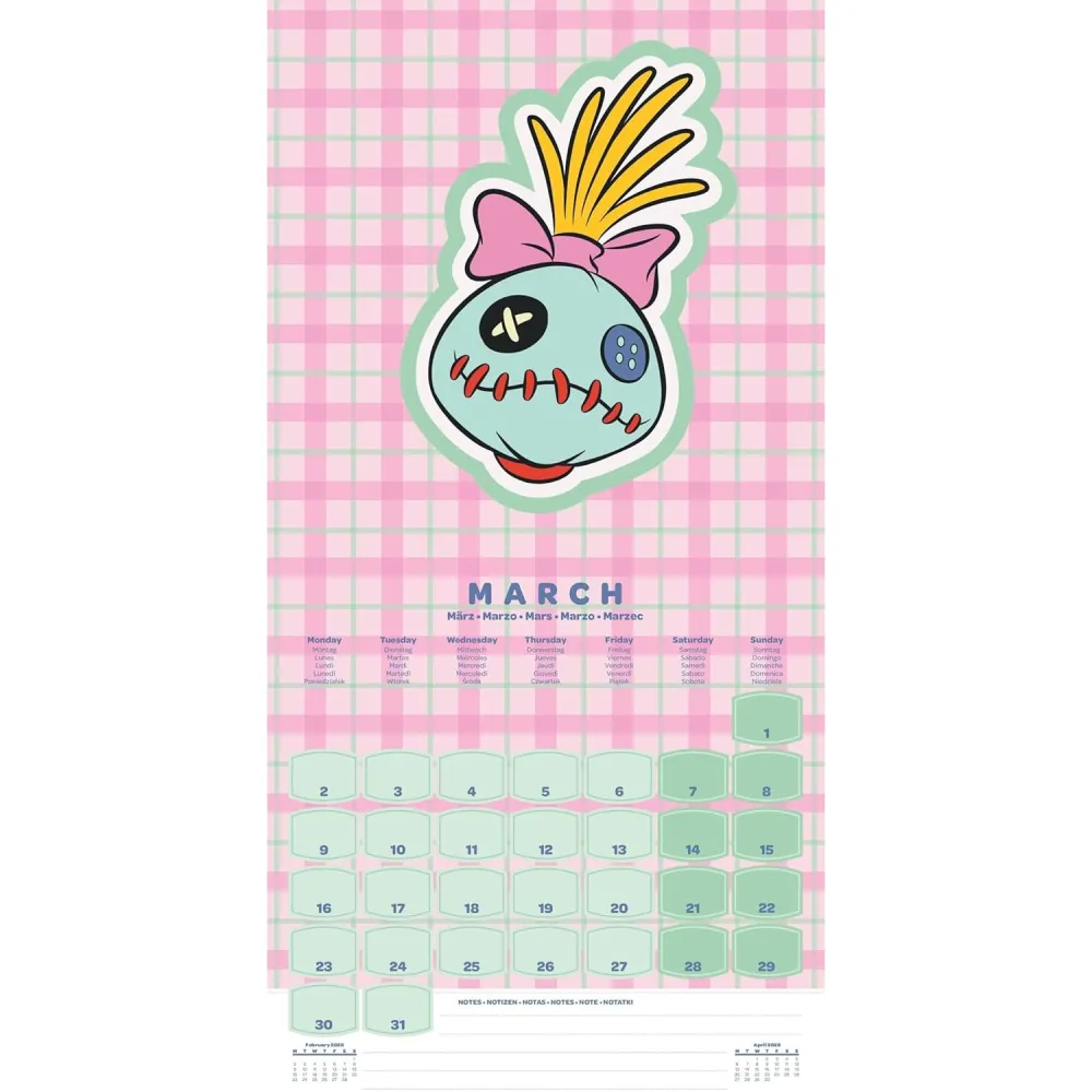 Wandkalender Lilo & Stitch 2026 (16 Monate)