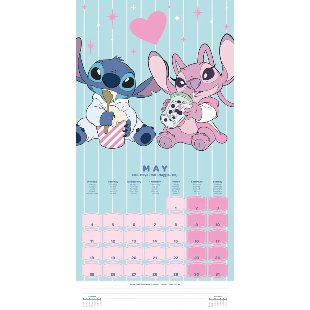 Wandkalender Lilo & Stitch 2026 (16 Monate)