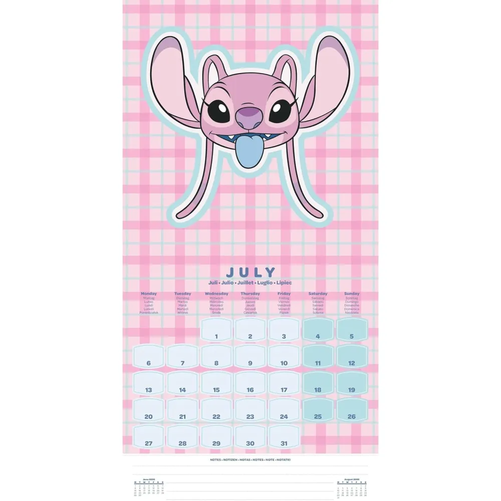 Wandkalender Lilo & Stitch 2026 (16 Monate)