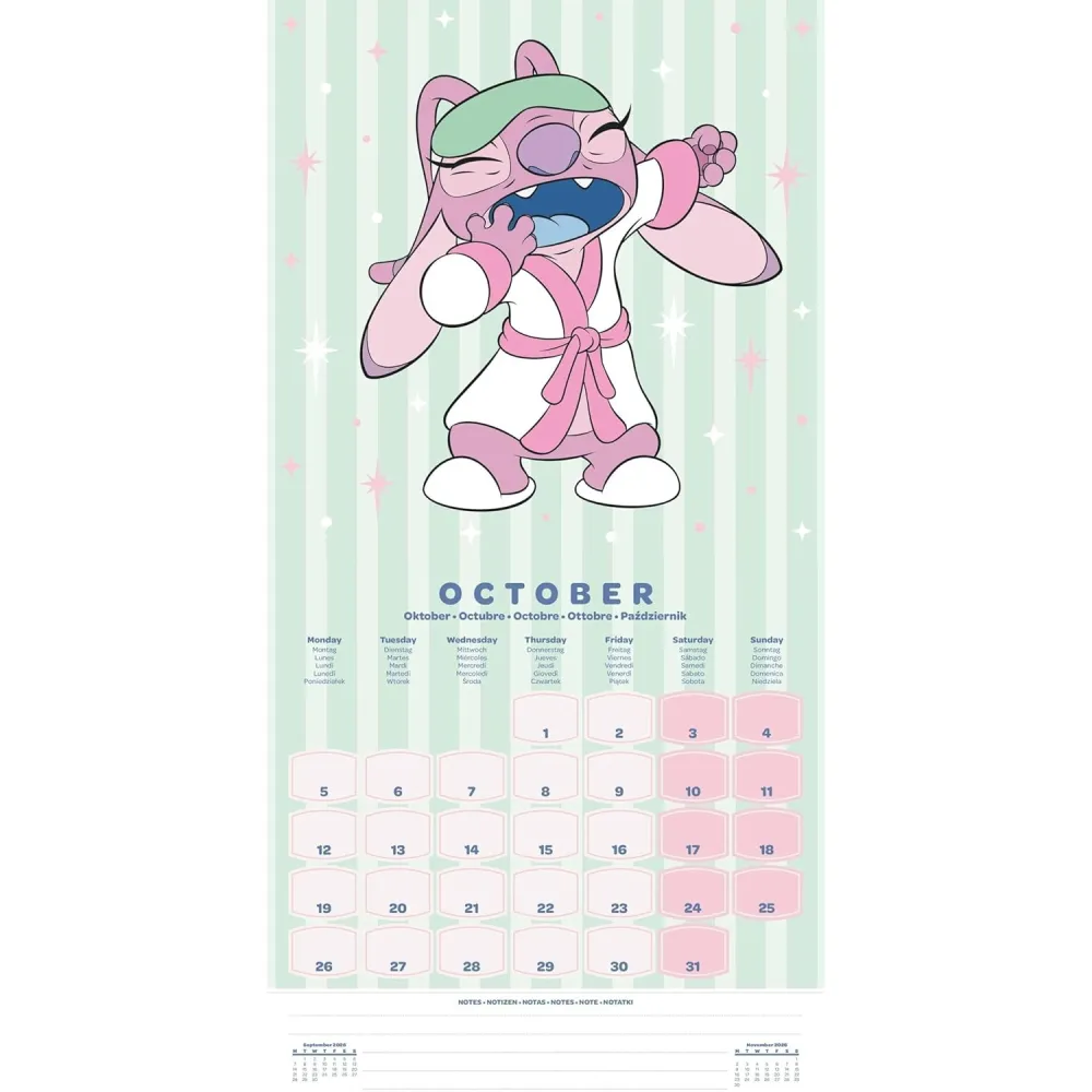 Wandkalender Lilo & Stitch 2026 (16 Monate)