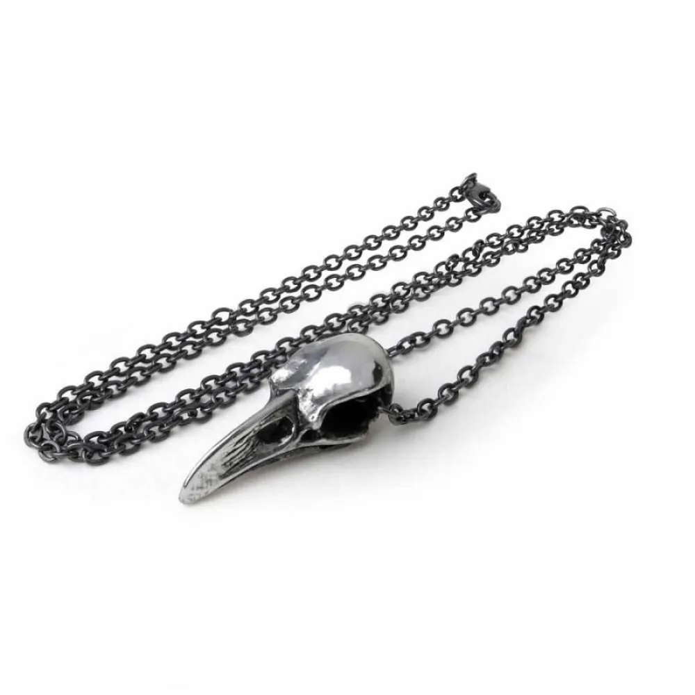 Small Raven Skull Pendant