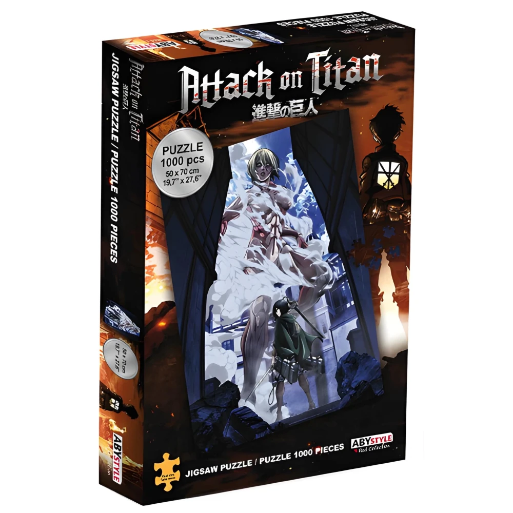 Puzzle Attack on Titan - Mikasa vs Female Titan, 1000 dílků