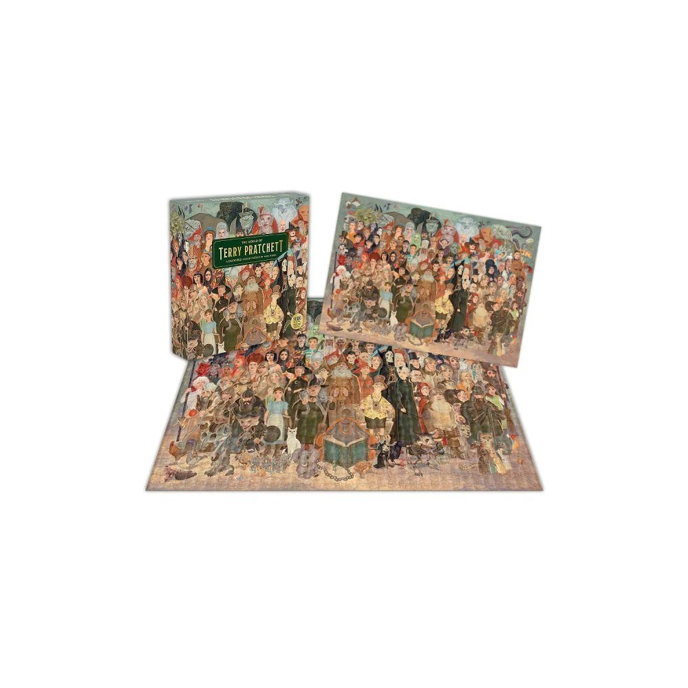 Puzzle Terry Pratchett - Zeměplocha, 1000 dílků - poškozeno