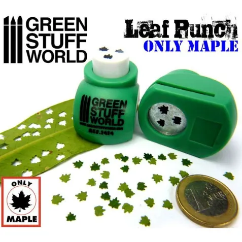Miniature Leaf Punch, Maple (3 types, large)