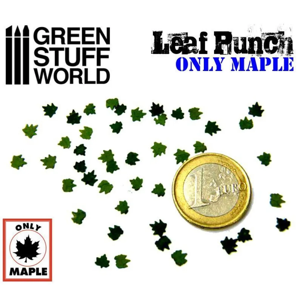Miniature Leaf Punch, Maple (3 types, large)