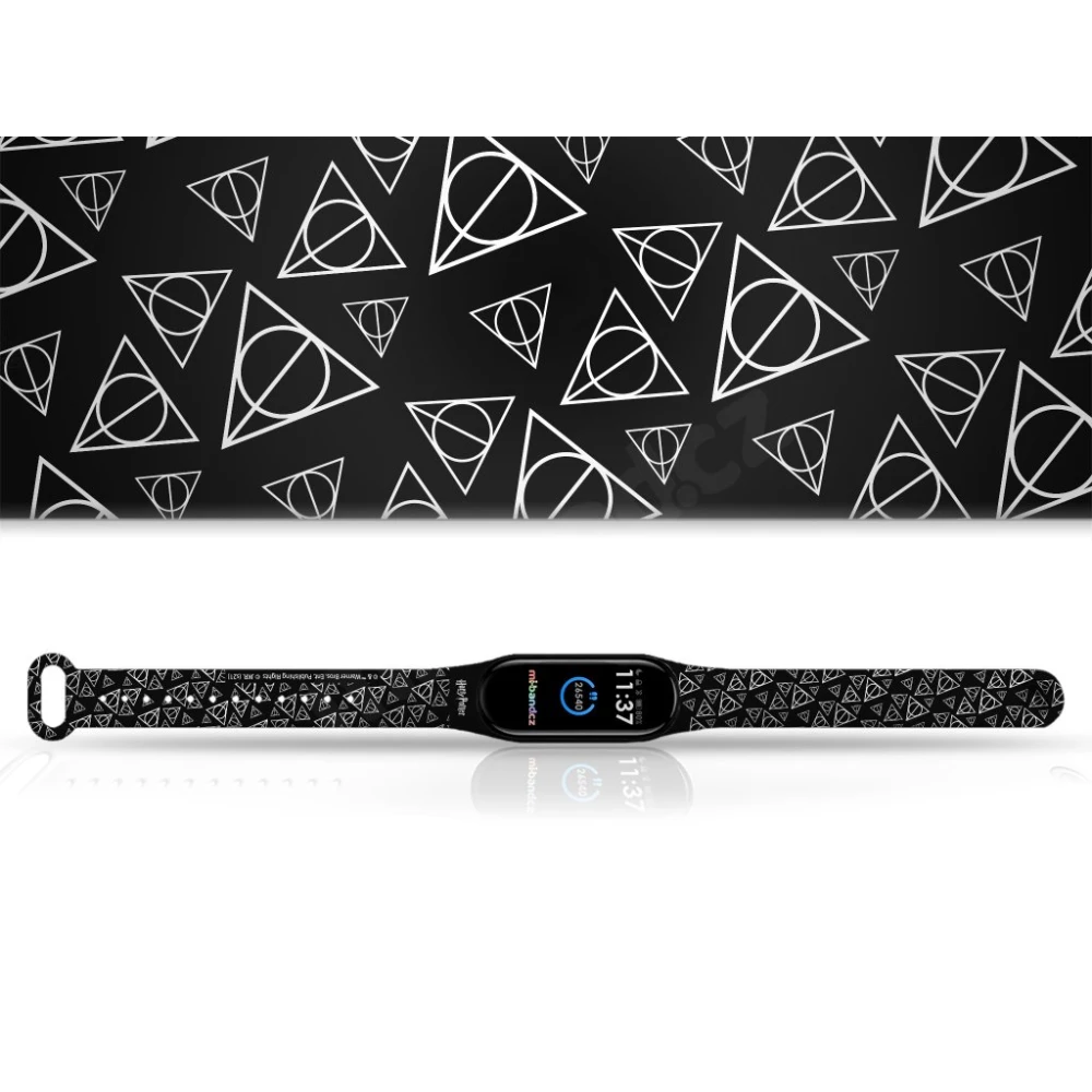 Remienok na Mi Band Harry Potter - Dary smrti (čierny)