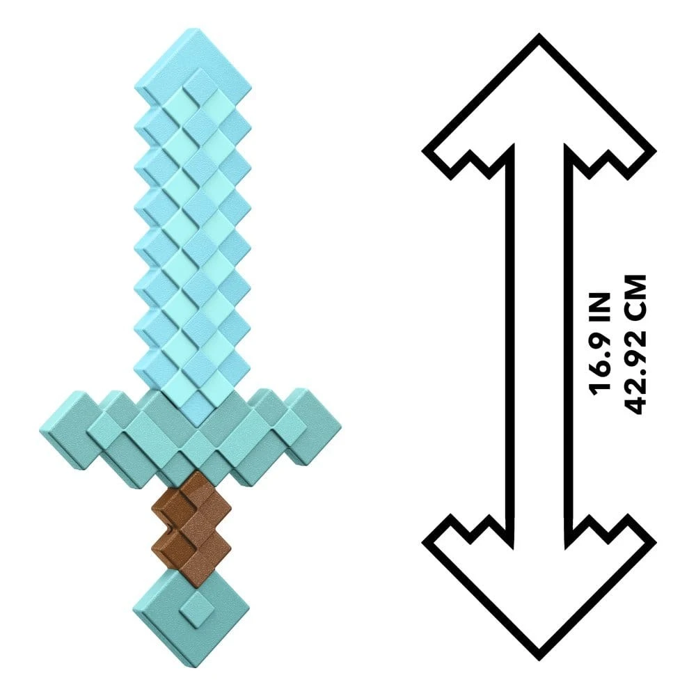 Replika Minecraft - Diamantový meč (43 cm)