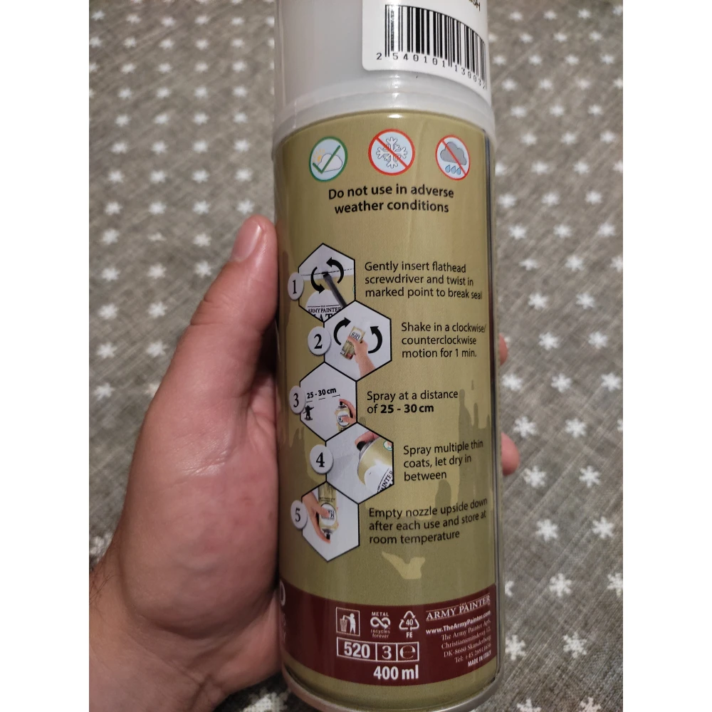 Army Painter Spray: Anti-Shine Matt Varnish
