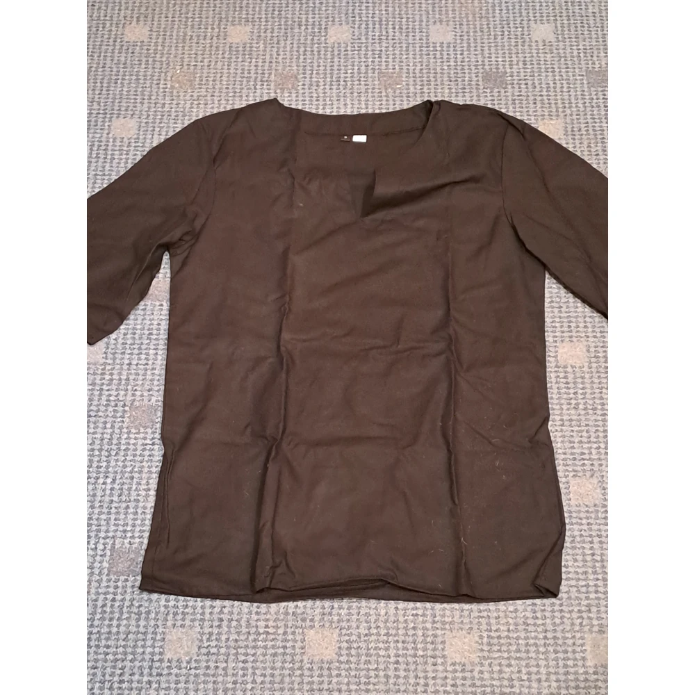 Cotton Medieval Shirt - Black