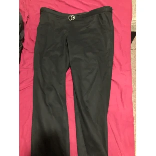 Baumwollhose gerade – schwarz