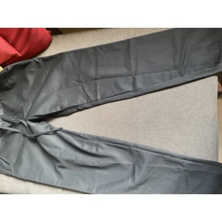 Baumwollhose gerade – schwarz