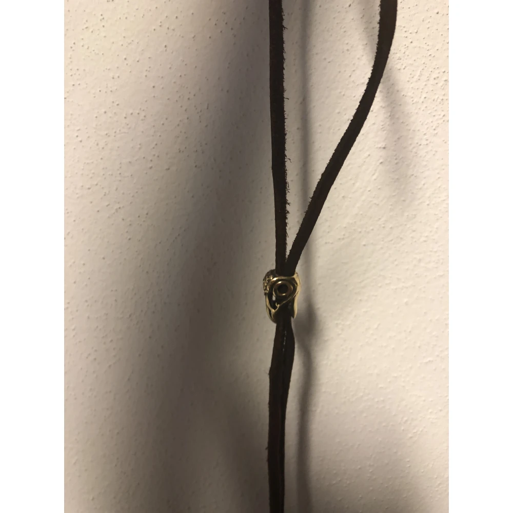 Bronze Raven Skull Bead