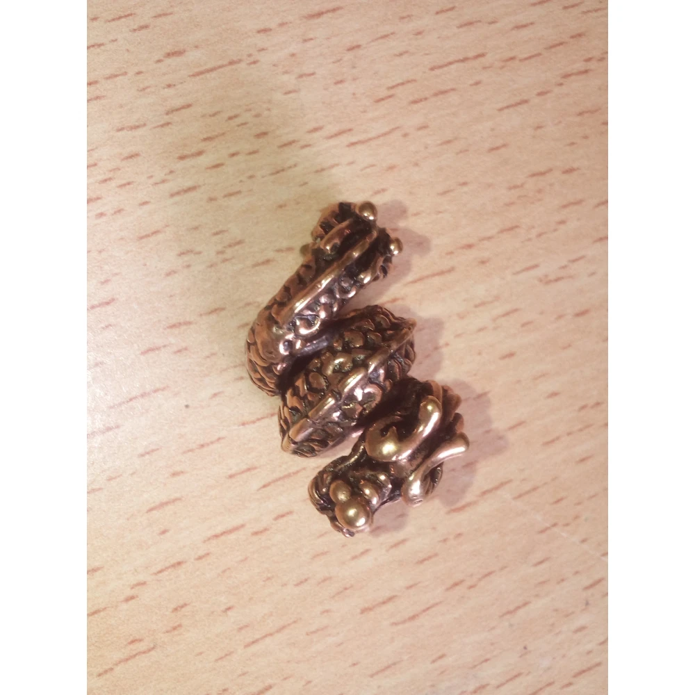 Bronze Pearl Dragon Bead