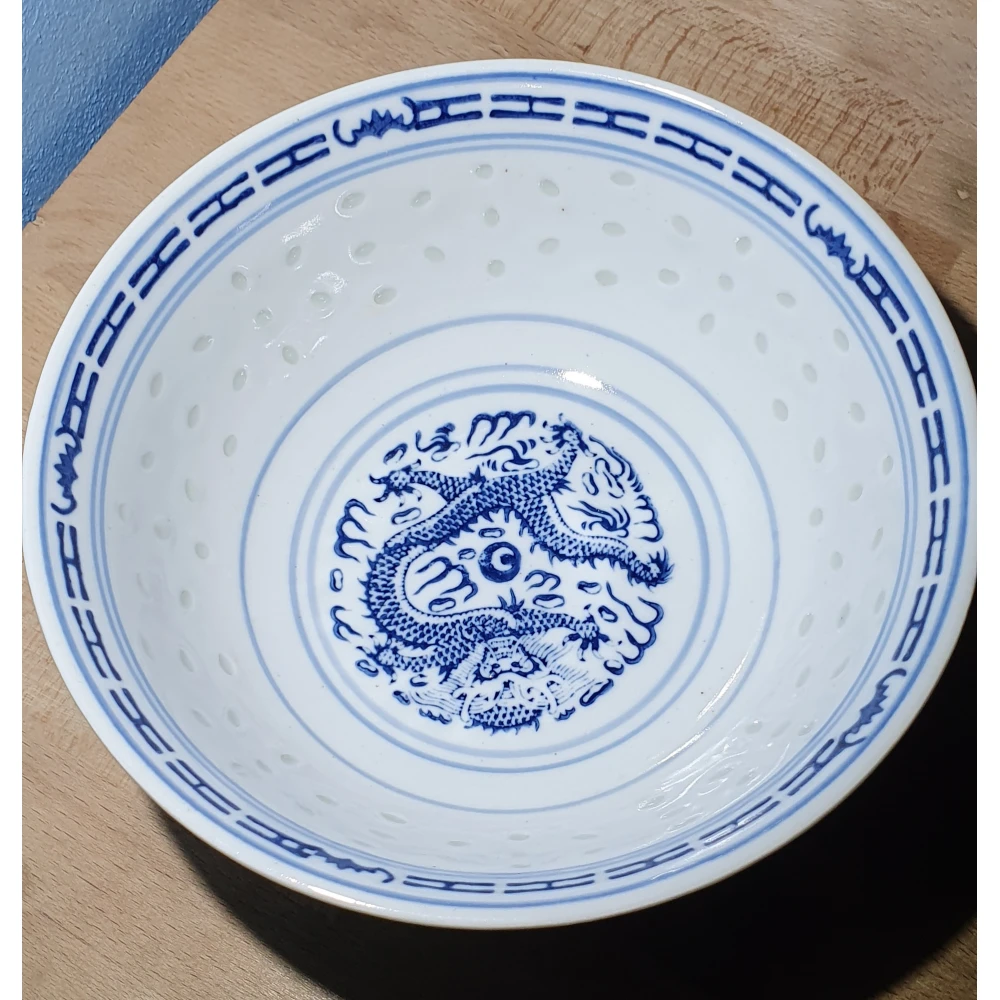 Čajová miska - ryžový porcelán - 17,5 cm