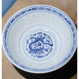 Čajová miska - ryžový porcelán - 17,5 cm