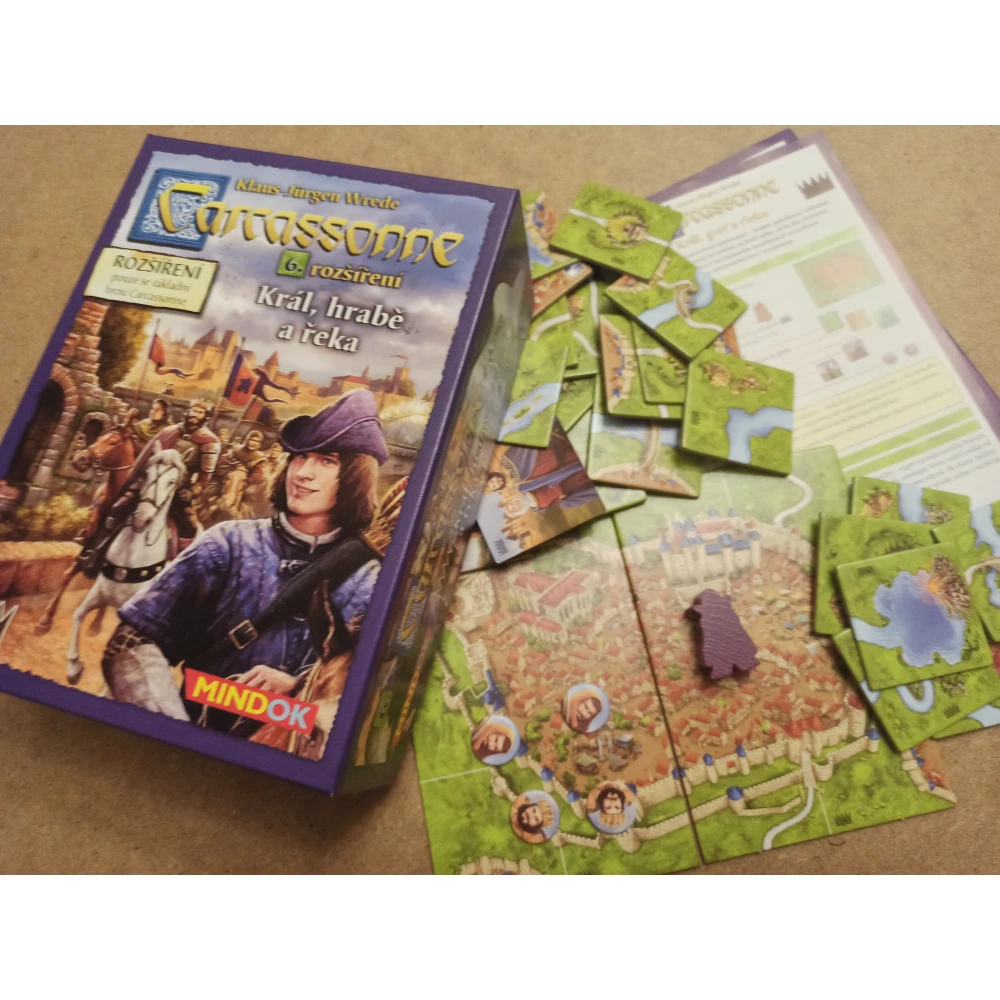 Carcassonne - Král, hrabě a řeka (rozšíření)