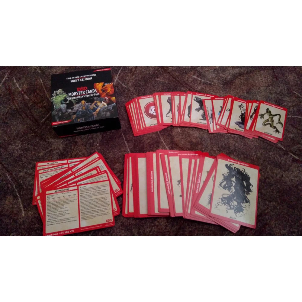 D&D: Monster Cards - Mordenkainen's Tome of Foes (109 cards)