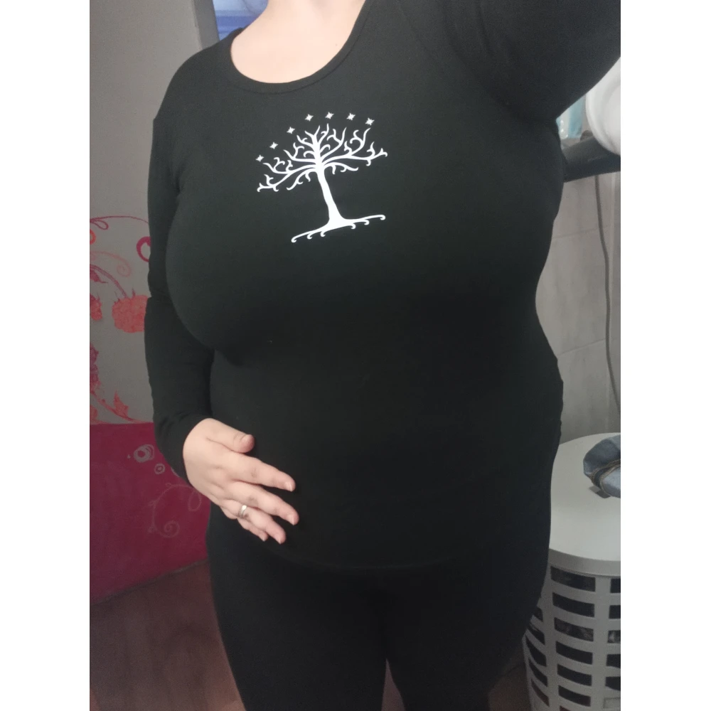 Damen-Langarmshirt Gondor-Baum