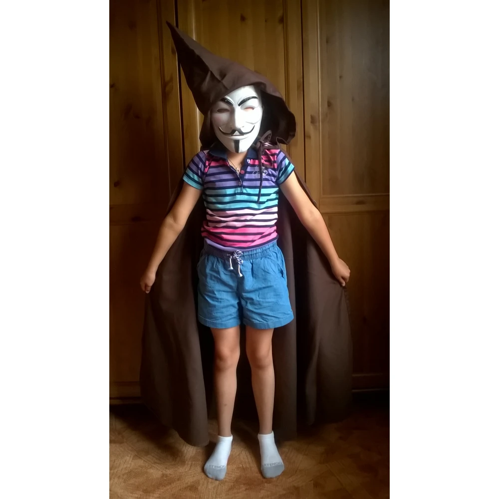 Dětský plášť Hobit, hnědý