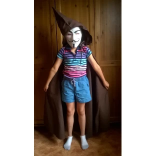Dětský plášť Hobit, hnědý