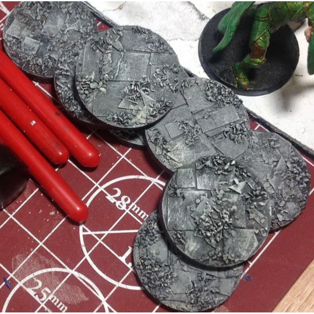 Dřevotřískové podstavce MDF Bases - Round 25mm (20 ks)